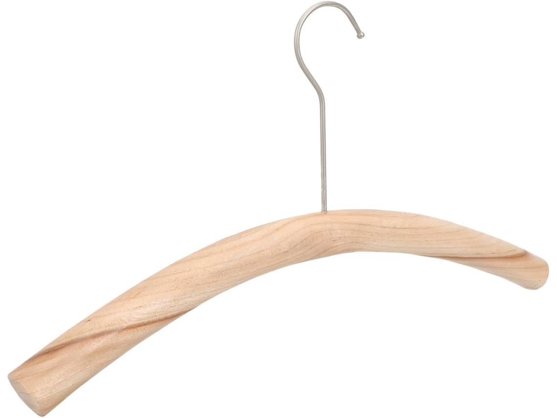 Percha de madera natural, estilo rústico, regalo de GOKOCO.