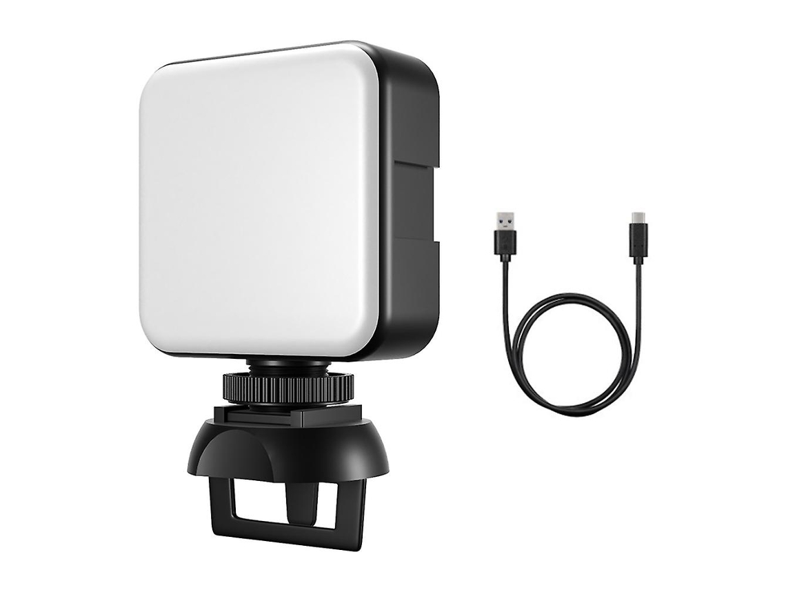 Luz Para Video Conferencia Con Clip Y Soplador, Luz De Webcam Recargable Para Laptop Zoom, 5600k Luz Blanca Ajustable