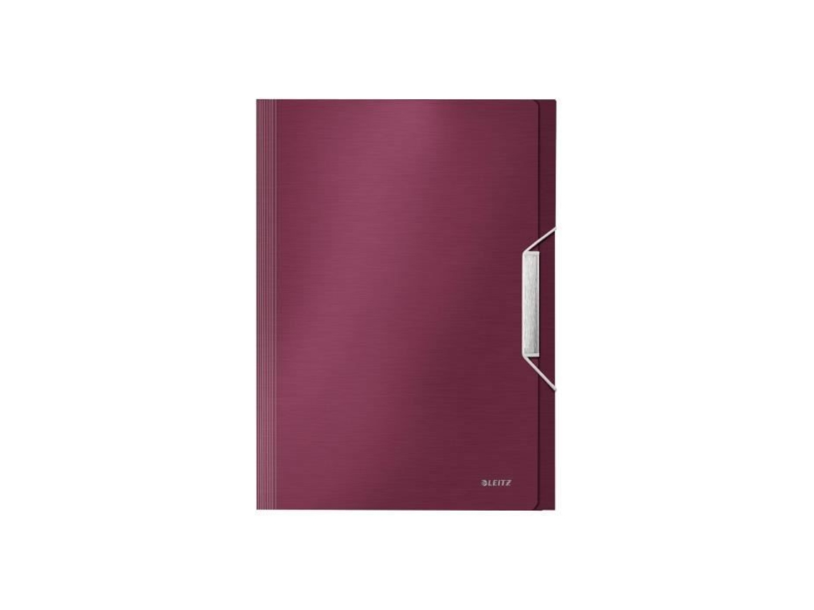 Leitz Style Valisette Extensible 6 Carpetas 6 Posiciones A4 Con Separadores Rojo Rubí Esselte