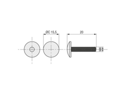 Tornillo Din 603 Rosca Total Largo 90mm Metrica M-6
