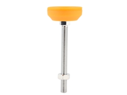 Pata De Soporte Mecánica En Forma De L, Altura Regulable, Con Base Antideslizante De Pvc, Acero Al Carbono Forjado Ab, Capacidad De 200 Kg.
