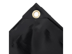 Maison Exclusive - Lienzo 650 G/m² 1,5x6 M Negro