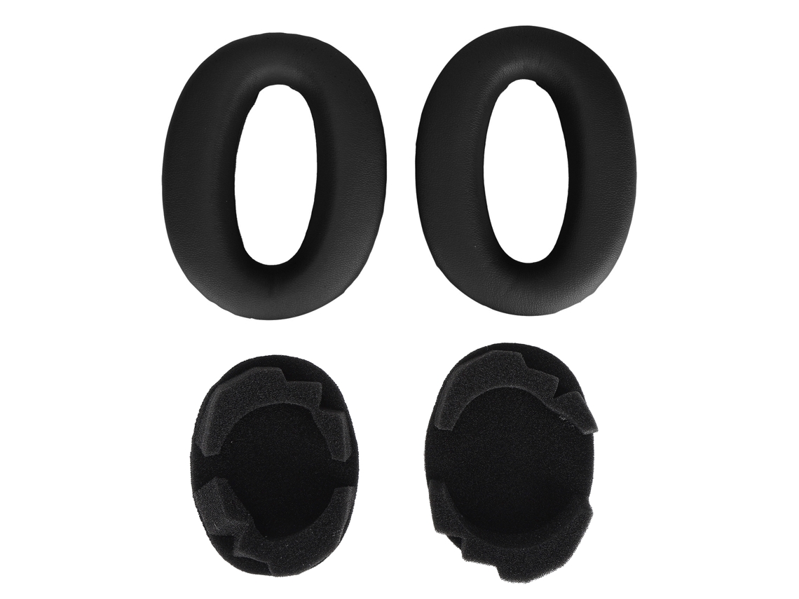 Tapete Auricular Substituível Com Algodão De Sintonia Para Sony Mdr-1000x Wh-1000xm2 Preto