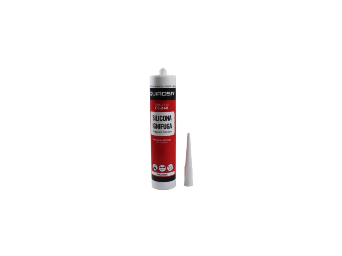 Silicona ignífuga neutra QUIADSA Cs 240 300ml Blanca