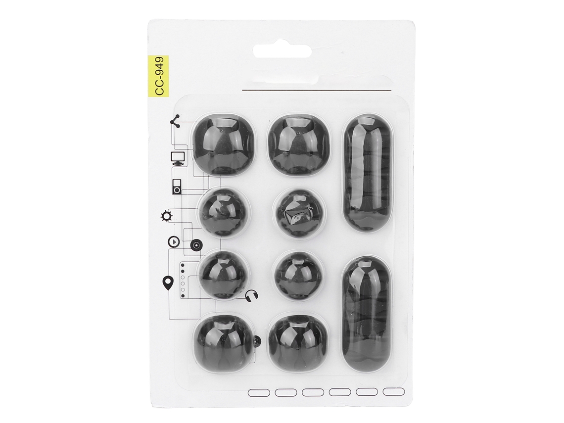 10pcs Clips De Cabo Com Autoadesivo Para Gerenciamento De Fios E Organização De Mesa