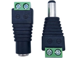 Adaptador de enchufe macho/hembra para fuente de alimentación de CC, adaptador de enchufe de 12 V para cable de monitor de vídeo. Hengjian