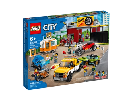 LEGO City: Taller de afinación - 60258 (Edad Mínima: 6 - 897 Piezas)