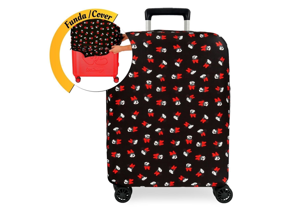 Funda de Maleta de Viaje DISNEY Minnie Negro