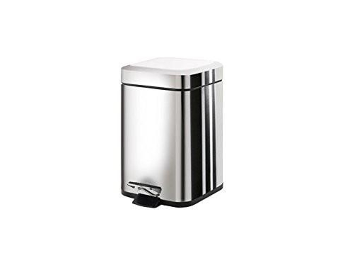 22091300000 Papelera Cuadrada Argenta 3L Cromo GEDY