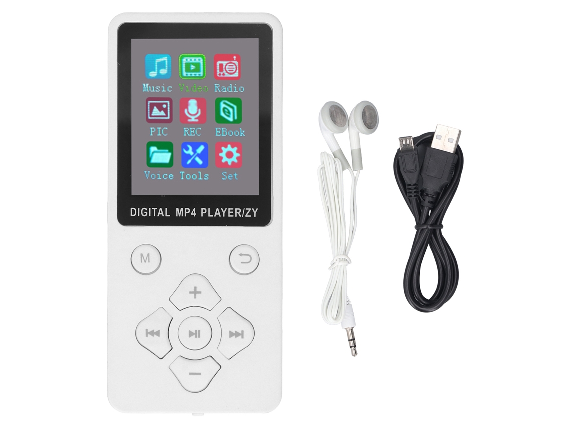 Reproductor de música y vídeo (Bluetooth 5.0, pantalla a color de 1,8 pulgadas)
