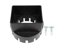 Adaptador de canal de lluvia de PVC negro LAXISCREED de 3x4 pulgadas