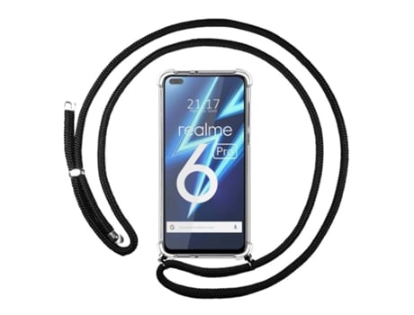 Carcasa Realme 6 Pro TUMUNDOSMARTPHONE Colgante Negro