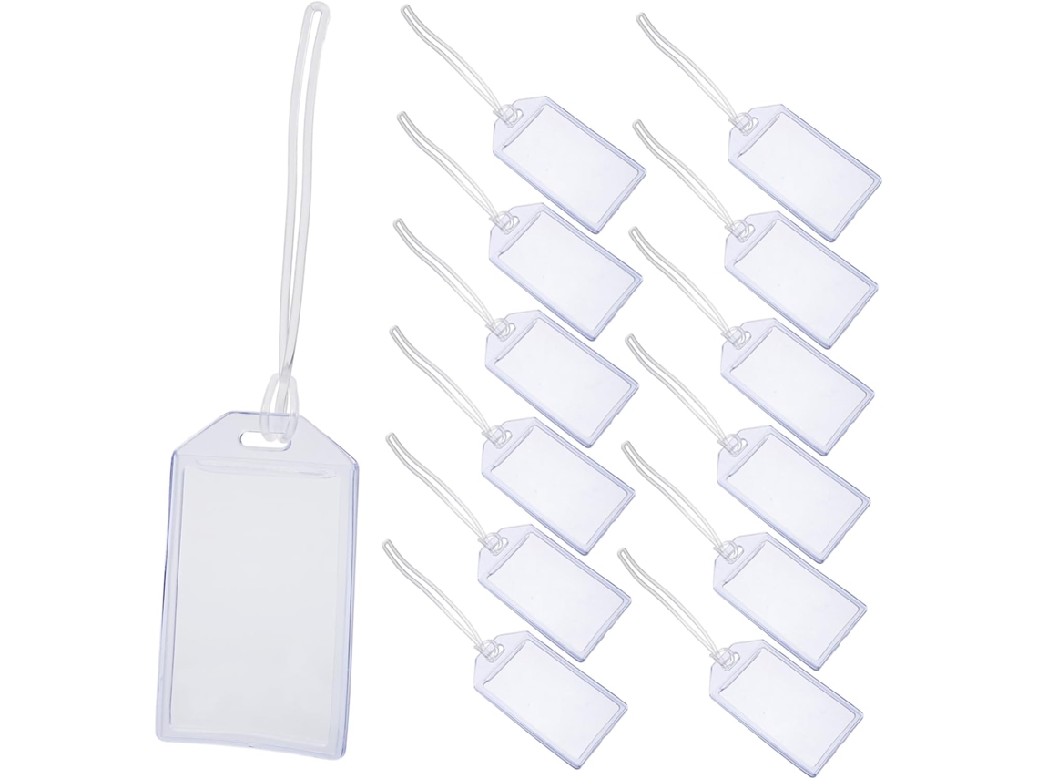 Paquete De 16 Portatarjetas De Identificación De Pvc Transparente, Protección Impermeable Para Tarjetas De Identificación, Tamaño Compacto.