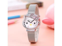 Reloj infantil para estudiantes de comercio internacional, diseño de dibujos animados, conjunto de pulsera para niñas, cuarzo GOKOCO