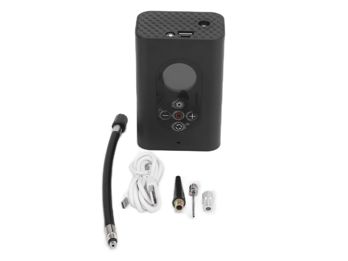 Bomba De Aire Eléctrica Portátil Inalámbrica Recargable Usb Con Pantalla Lcd Y Luz Led Para Hinchar Inflables Piscina