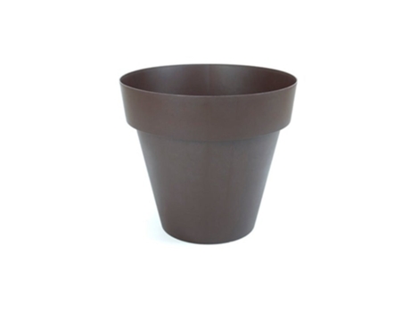 PLASTIKEN TES - Maceta Redonda Clásica Diámetro 22 cm Capacidad 45L Bronce