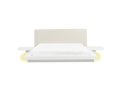 Cama Led Zen BELIANI MDF Blanco (308x229x86)