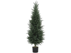 Ciprés Artificial 638 Hojas Maceta Resistente Uv Verde