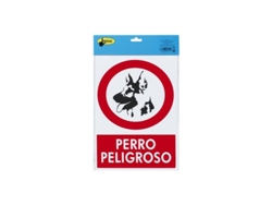 Señal de PVC 20x30 Perro Peligroso, Logui