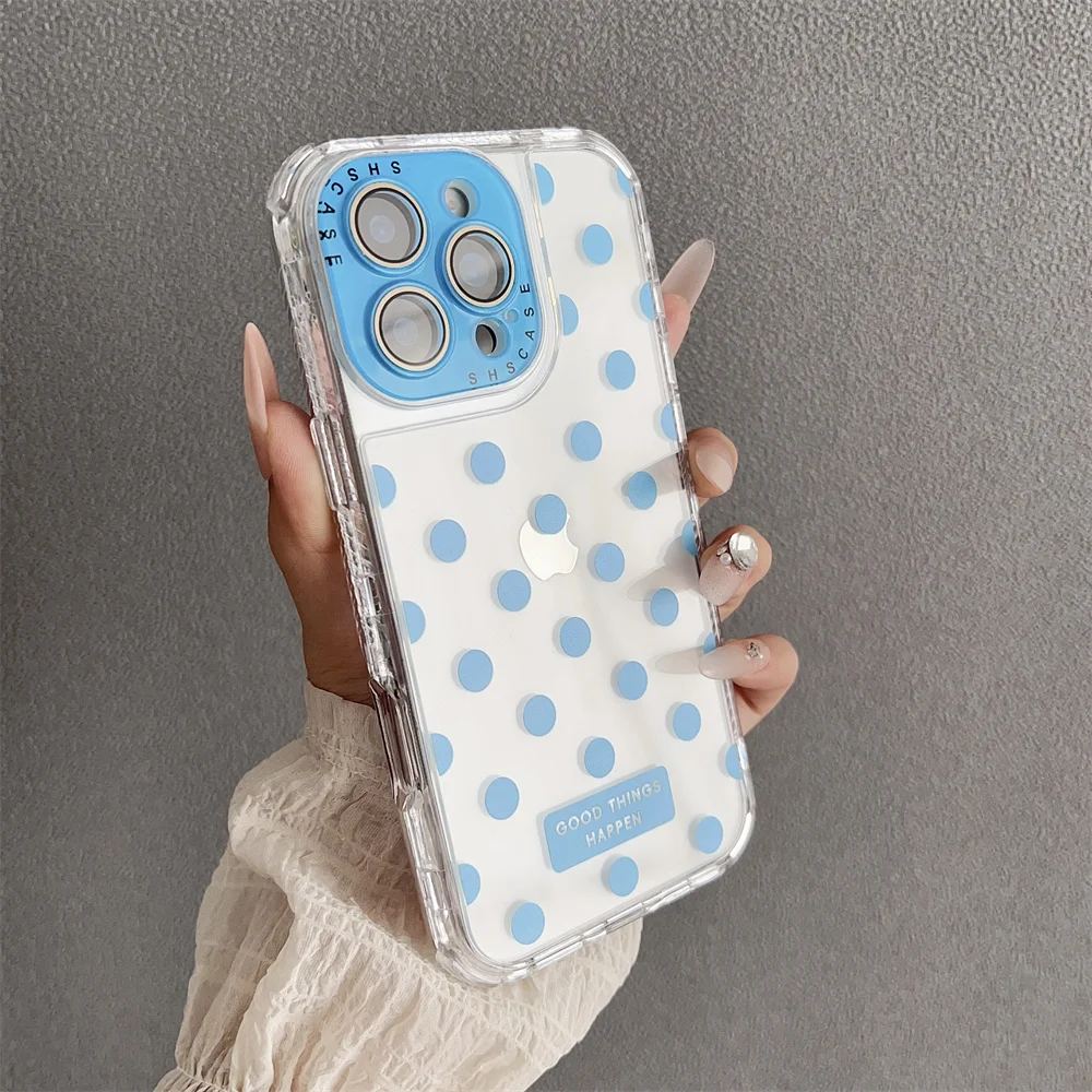 (iphone 13 Pro, Azul) Funda Protectora Transparente De Tpu A Prueba De Golpes, Compatible Con Iphone, Protección Ultrafina