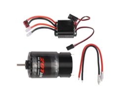 Motor De Escobillas 550 Con Esc Para Coche Rc Todoterreno A Escala 1/10 Hpi Wltoys Kyosho 29t - Repuesto De Cobre Y Hierro