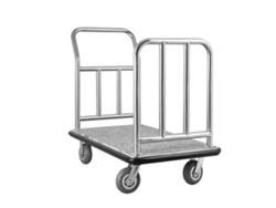 Carro de transporte Succebuy con plataforma y marco desmontable, capacidad de 340 kg