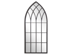 Espejo BELIANI Cassel de Metal Negro 50x2x115