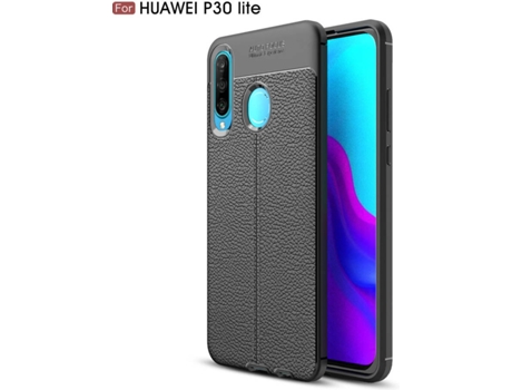 Carcasa Huawei P30 Lite Rugged Leather (Negro)