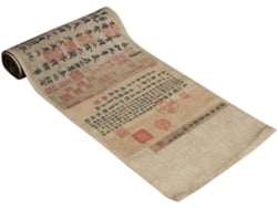 Toalha De Mesa Chinesa Em Tecido Grosso Texturizado De Algodão E Linho.