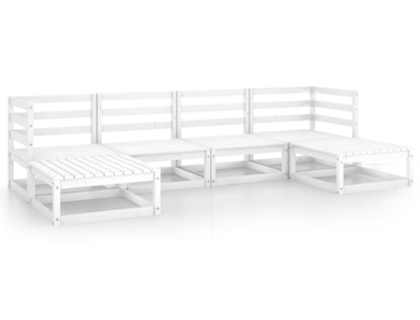 Conjunto 6 de muebles de jardín VIDAXL madera maciza de pino