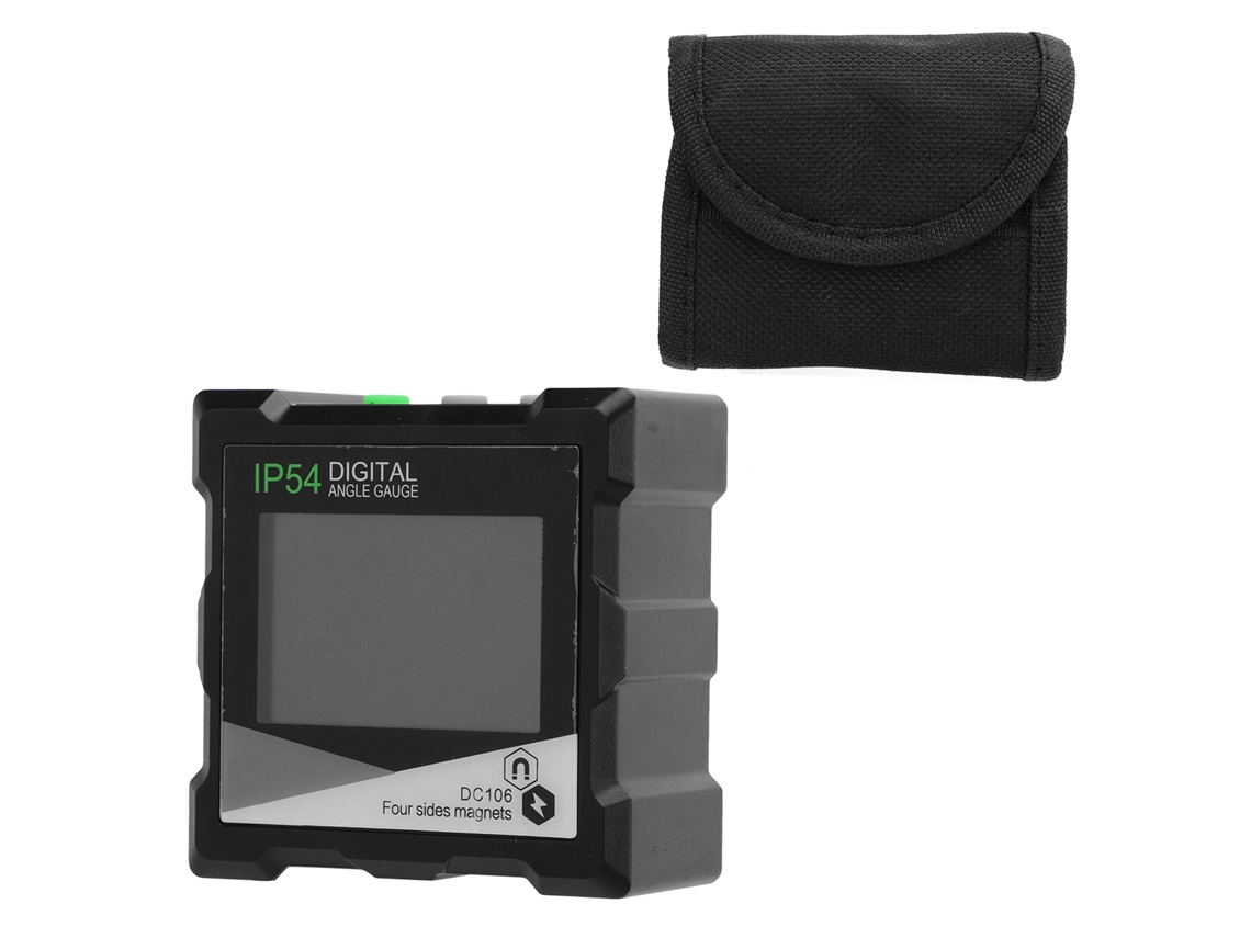 Inclinómetro Magnético Digital Con Pantalla Led Reversible Y Apagado Automático Para Trabajos De Carpintería.