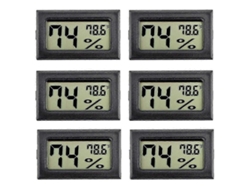 Mini medidores de humedad para interiores (paquete de 6) - Mediciones digitales de humedad Nostalgia88