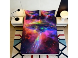 Estampado Microfibra Cama Microfibra Diseño Almohada Juego Color 200x25cm