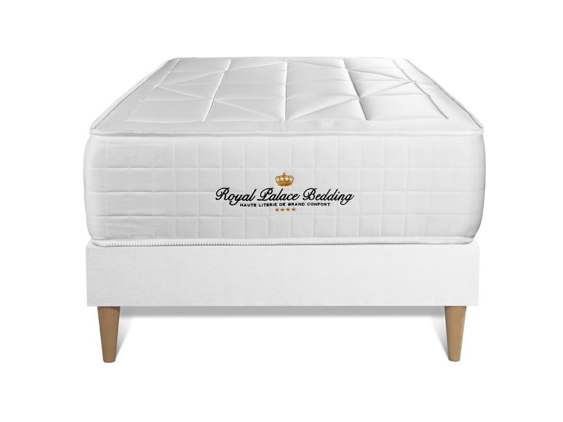 Canapé de Matrimonio Windsor Altura ROYAL PALACE BEDDING Espuma con memoria Blanco (90x200)