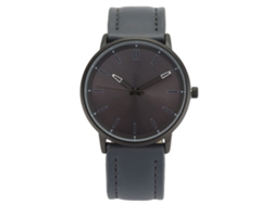 Reloj De Pulsera Para Hombre De Aleación Dial Redondo Analógico De Cuarzo Negro Y Gris