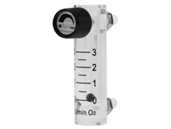 Caudalímetro Lzq-2 De 0-3 Lpm Con Válvula De Control Para Oxígeno, Aire Y Gas, Acrílico Transparente De 8 Mm.