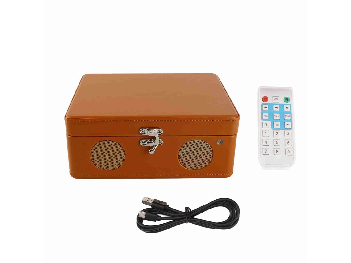 Reproductor de discos de vinilo con Bluetooth y control remoto