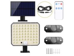 Lámpara solar exterior superbrillante con sensor de movimiento, 3 modos de iluminación, IP65, para jardín o pared. Aeuzwr