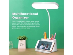 Lámpara de oficina 2026 con brazo flexible ajustable, 3 modos, LED recargable para el hogar y la oficina.