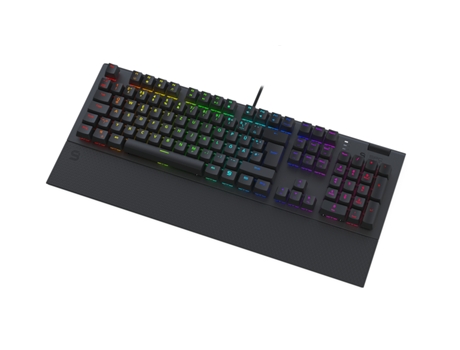SILENTIUMPC GK650K Omnis teclado USB QWERTZ Alemán Negro