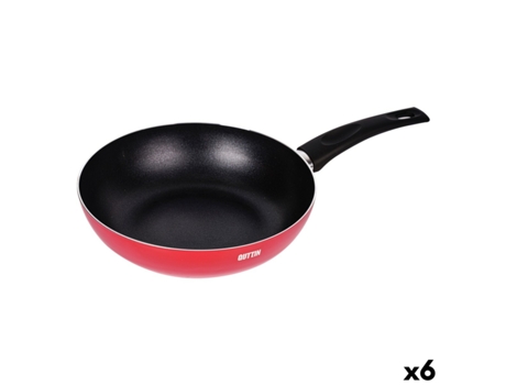 Sartén Wok QUTTIN Infinity Rojo 28,3 x 47 x 10 cm