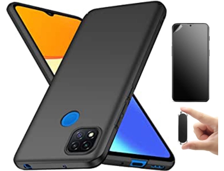 Kit Carcasa, Protector y Soporte Xiaomi Redmi 9C Ultimatte Turtleshell Rosa