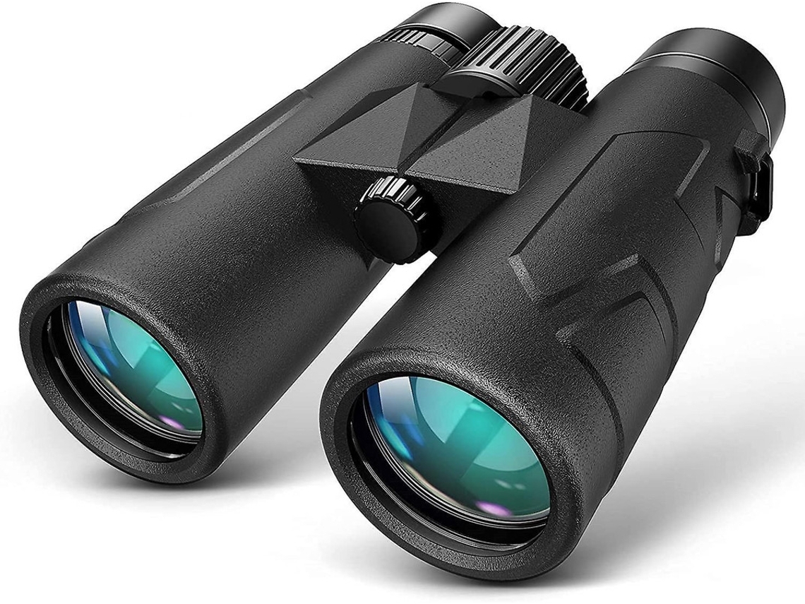 Binoculares 10x42 compactos y ligeros con prisma de techo Bak-4 para observación de aves, caza, viajes, senderismo y eventos deportivos. Chennnls