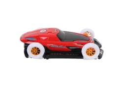 Coche Eléctrico Infantil Con Luces Y Música, Rotación Universal, Puerta Que Se Abre, Color Rojo.