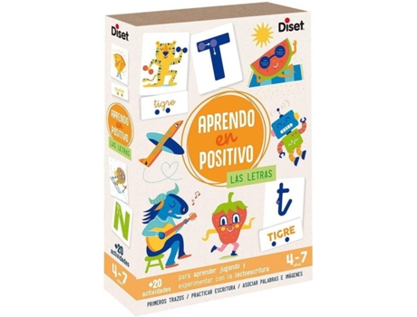 Juego Educativo DISET Aprende En Positivo - Las Letras (Edad Mínima: 4)