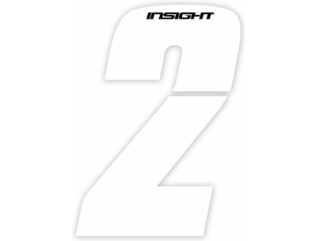 Paquete de Números Insight 2 (Blanco - 10 cm)