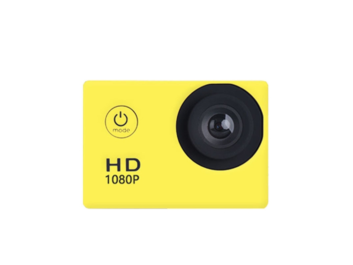 Cámara Digital Veanxin Cámara De Acción 1080p Hd, Pantalla De 2,0 Pulgadas, Wi Fi, Control De App Móvil, Memoria Amarilla De 32 Gb