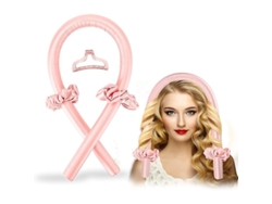 Cinturón Para El Cabello Rizado, Sin Calor, Suave, Para Dormir Toda La Noche, Regalo Para Mujeres, Rosa