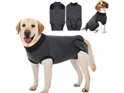 Traje Quirúrgico Para Perros Eifson Con Abertura Para Orinar Talla S (gris)