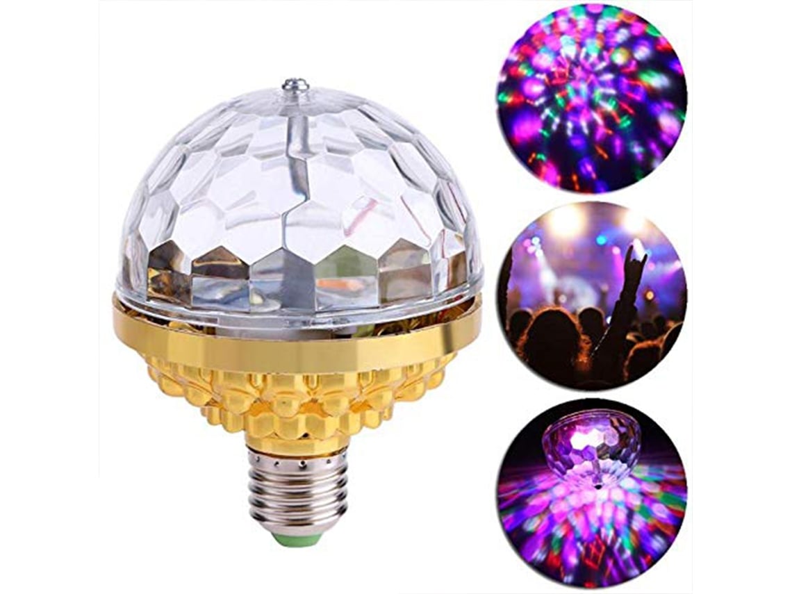 Bj-lâmpada Led De Esfera De Cristal Giratória Luz Mágica Colorida Para Cena De Palco Lâmpada